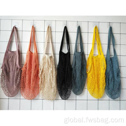 Black Handbag Reusable String Shopping Bag Cotton Shopping Bag Supplier